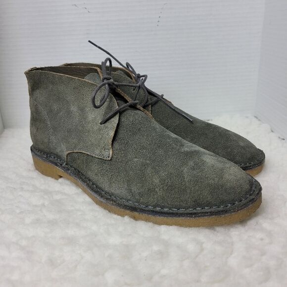 Banana Republic Mens Chukka Boot Size 9.5 M Gray Suede Shoes New main image 5
